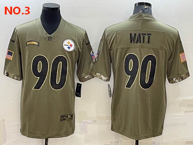 Cheap Men's Pittsburgh Steelers #90 T.J. Watt Jerseys-3